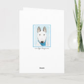 Carte Bull Terrier Peinture - Cute Original Dog Art (Dos)