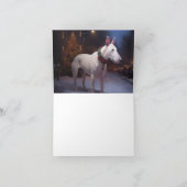 Carte Bull Terrier Saison de Noël festive (Intérieur)