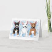 Carte Bull Terrier Trio (Devant)