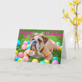 Carte Bulldog (Fleur jaune)