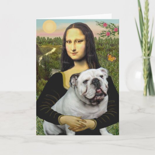 Carte Bulldog 9 anglais - Mona Lisa (Devant)