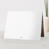 Carte Bulldog à Noël de neige (Dos)