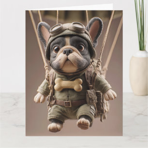 Carte Bulldog Airborne Anniversaire Blast!