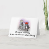 Carte Bulldog anglais et Bulldog français (Dos)