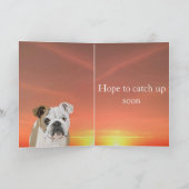 Carte Bulldog anglais "Missing You" (Intérieur)