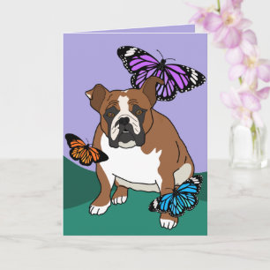 Carte Bulldog Anglais Personnalisable