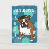 Carte Bulldog Anglais Personnalisable (Devant)