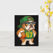 Carte Bulldog Basketball 67 Gen Alpha Slang Srts Dog Boy (Fleur jaune)