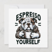 Carte Bulldog Espresso Chaud - Café Confortable (Dos)