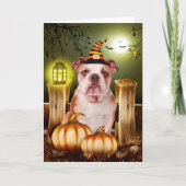 Carte Bulldog Halloween (Devant)