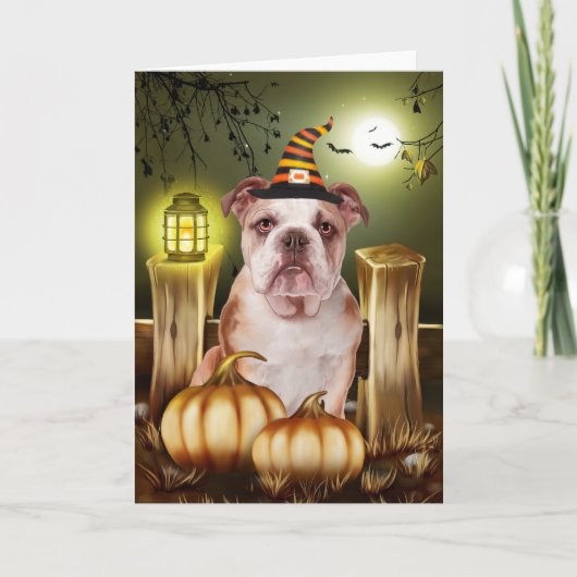 Carte Bulldog Halloween (Devant)