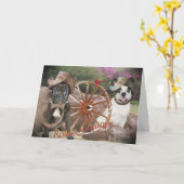 Carte Bulldog Rodeo Champs (Fleur jaune)