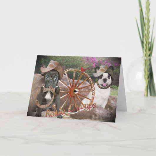 Carte Bulldog Rodeo Champs (Devant)