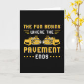 Carte Bulldozer Pavement se termine chantier de construc (Fleur jaune)