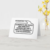 Carte Bulle de citation de comptable (Fleur jaune)