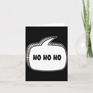 Carte Bulle de dialogue Ho Ho Ho