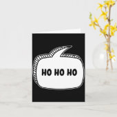 Carte Bulle de dialogue Ho Ho Ho (Fleur jaune)