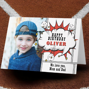 Carte Bulle de texte de bande dessinée de super-héros ga