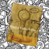 Carte Bulle lumineuse Edison Steampunk Grande Fête des p