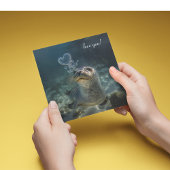 Carte bulles cardiaques qui gonflent les phoques