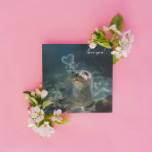 Carte bulles cardiaques qui gonflent les phoques