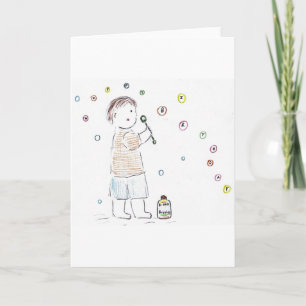 Carte Bulles d'anniversaire