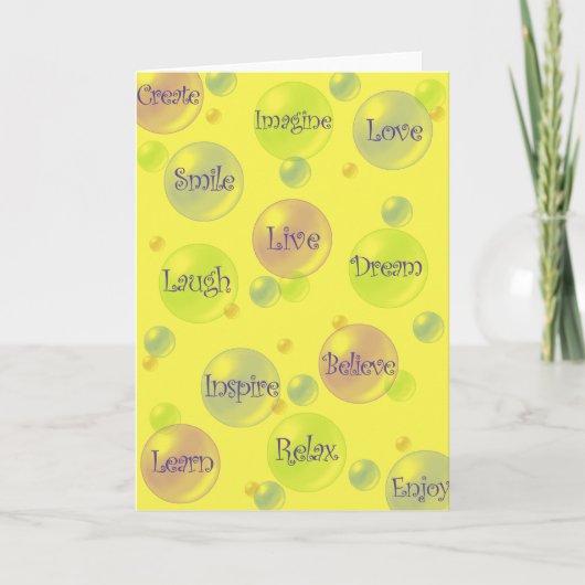 Carte Bulles d'inspiration (Devant)
