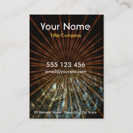 Carte Bulles fractales (Devant)