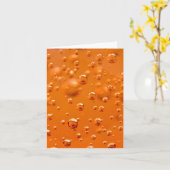 Carte Bulles orange (Fleur jaune)