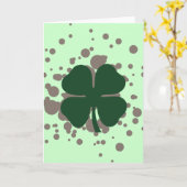 Carte Bulles shamrocks (Fleur jaune)
