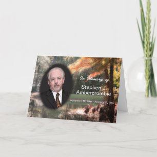 Carte Bulletin du service commémoratif en mémoire