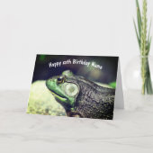 Carte Bullfrog pensées Anniversaire personnalisé (Devant)