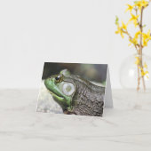 Carte Bullfrog Thoughts Nature Photography Note (Fleur jaune)