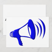 Carte Bullhorn - Ajoutez vos propres mots (Devant / Derrière)