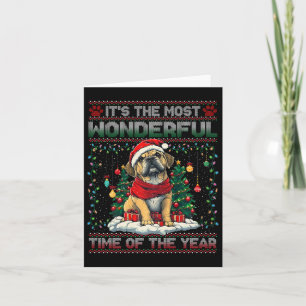 Carte Bullmastiff Arbre de Noël Décorations Amoureux des