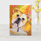 Carte Bully BirthDay (Fleur jaune)