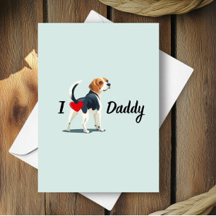 Carte Bum de chien Beagle drôle avec Fête des pères de c