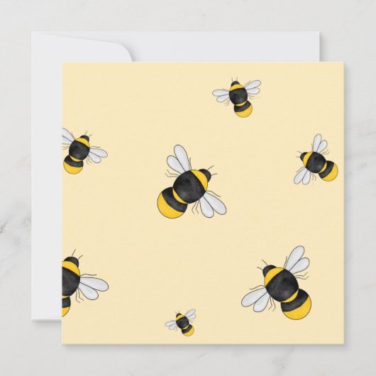 Carte Bumble Bee Flat (Devant)