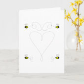 Carte Bumble Bee Love Greeting Card (Fleur jaune)