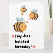 Carte Bumblebee Anniversaire tardif (Devant)