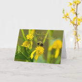 Carte Bumblebee Valentine (Fleur jaune)