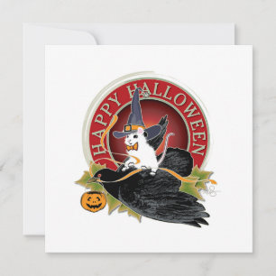 Carte Bump In The Night White Mouse Holloween Salutation