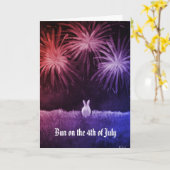 Carte Bun sur le 4 juillet (Fleur jaune)