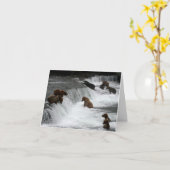 Carte Bunch Ol Bears à Falls (Fleur jaune)
