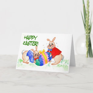 Carte Bunnies de Pâques