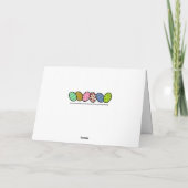 Carte Bunnies de Pâques, Joyeux Pâques (Dos)