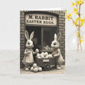 Carte Bunnies Egg Shop Scene Card (Fleur jaune)