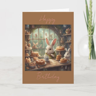 Carte Bunny Bakery Joyeux Anniversaire