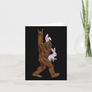 Carte Bunny Bigfoot Pâques Dans Un Byskis Amusant Dimanc