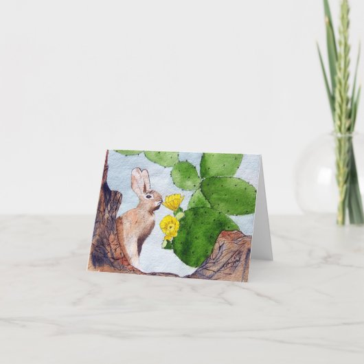 Carte Bunny Cactus (Devant)